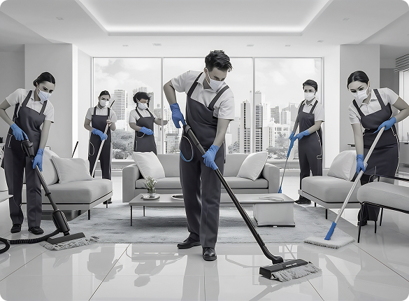 Cleaning team